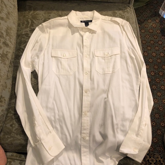 INC white button down shirt small - Picture 2 of 9
